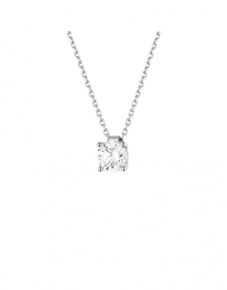 Collier "Carrie" 4 griffes 1,00 ct 3,20 gr